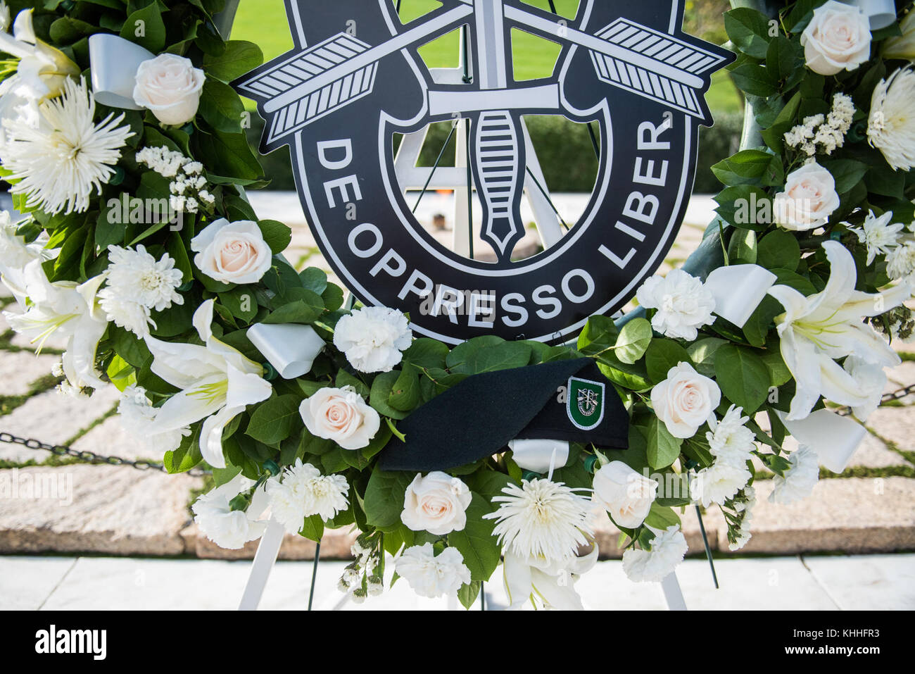 1St Special Forces Command (Airborne) Wreath-Laying Cérémonie pour commémorer le président John F. Kennedy's Contributions à l'US Army Special Forces. (24102302808) Banque D'Images