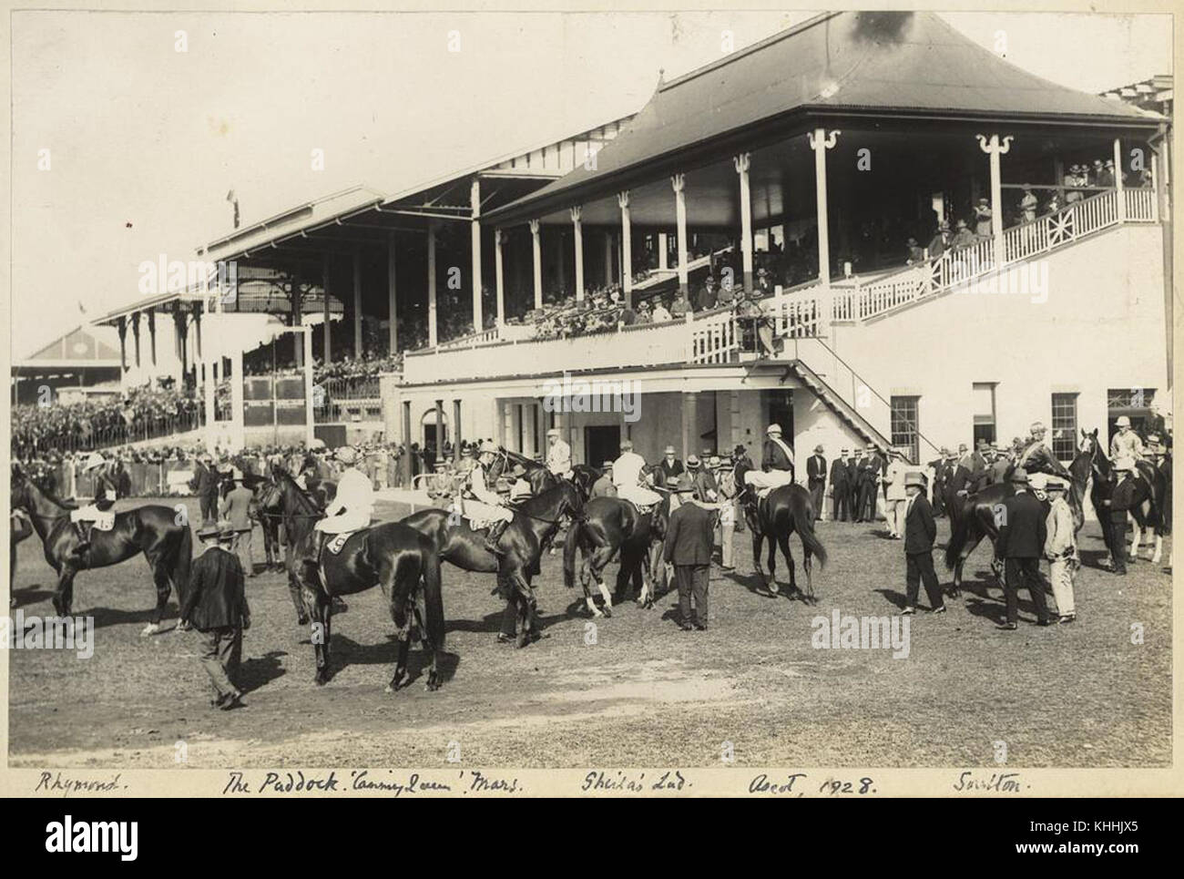 2 233228 entrées à l'hippodrome d'Ascot. 1928 Banque D'Images