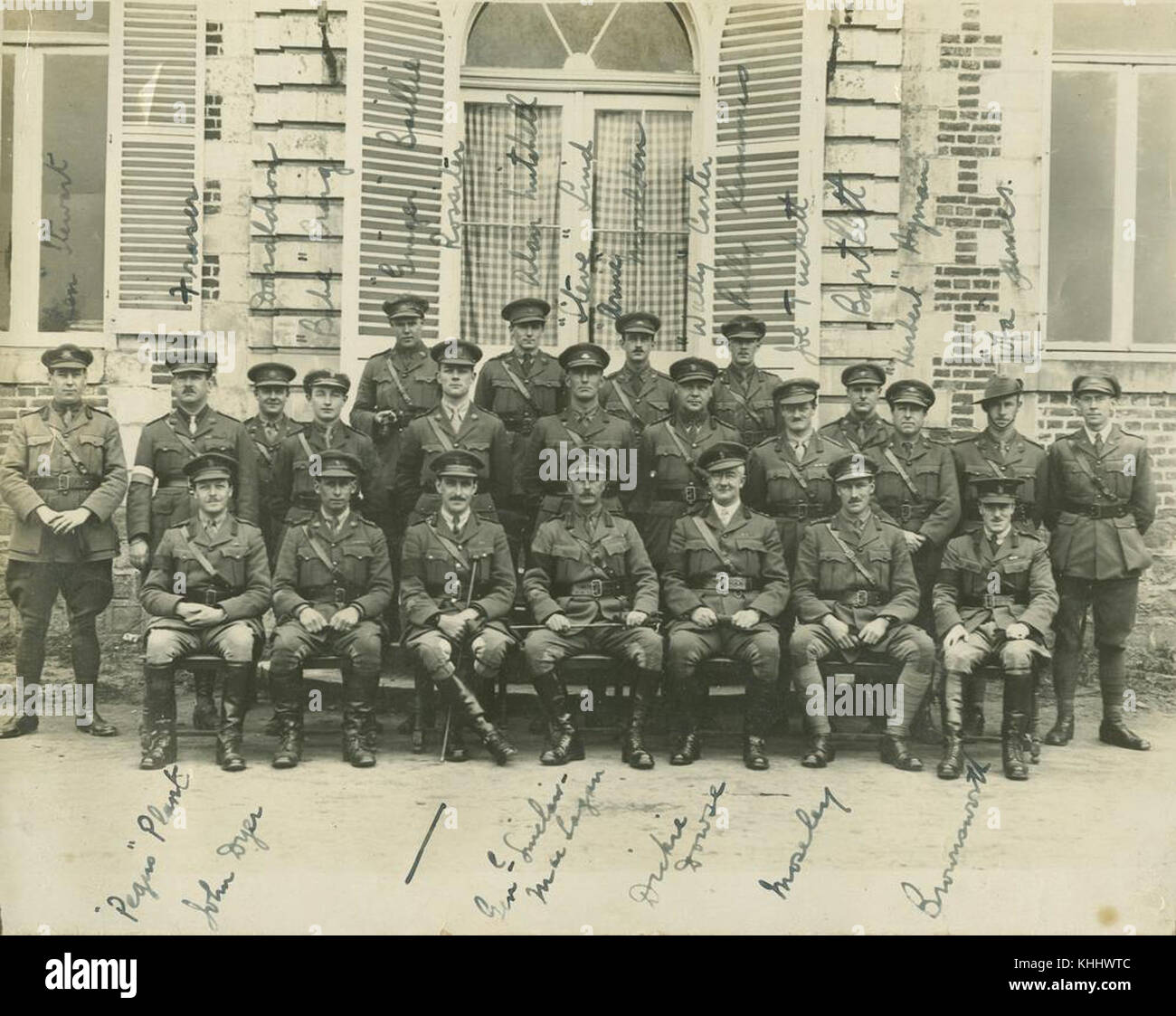 2249457 commandant de division et le personnel de la 4e Division Australienne, France, 1919 Banque D'Images