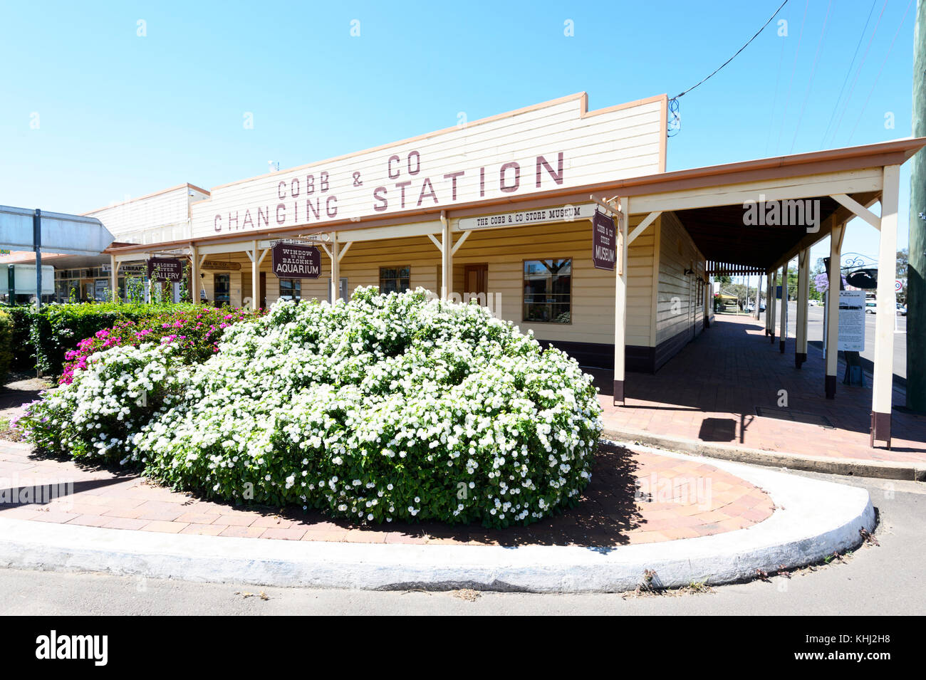 Cobb & Co Historique Évolution de la station Museum à Surat, Maranoa Région, Queensland, Queensland, Australie Banque D'Images