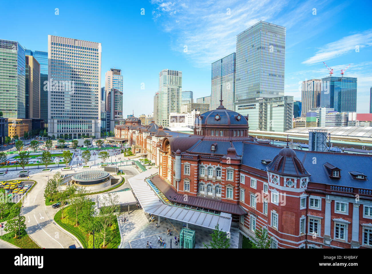 La gare de Tokyo, une voie située dans le quartier d'affaires de Marunouchi chiyoda Banque D'Images