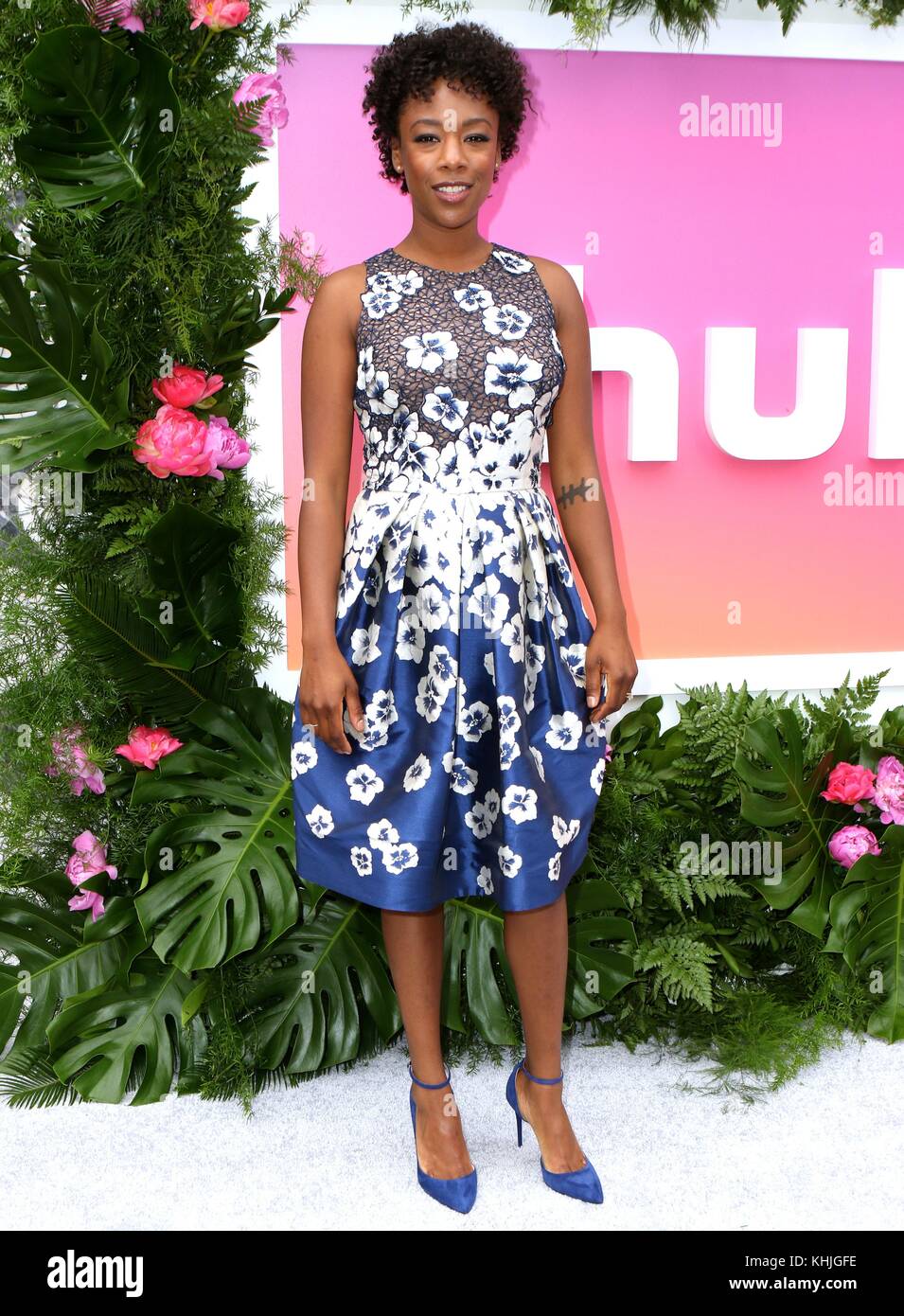 NEW YORK, NY - 03 MAI: Samira Wiley assiste à 2017 Hulu UpFront le 3 mai 2017 à New York personnes: Samira Wiley transmission Ref: MNC76 Banque D'Images