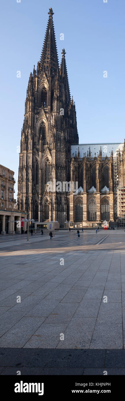 Cathédrale de Cologne, Cologne, Rhénanie du Nord-Westphalie, Allemagne, Europe Banque D'Images