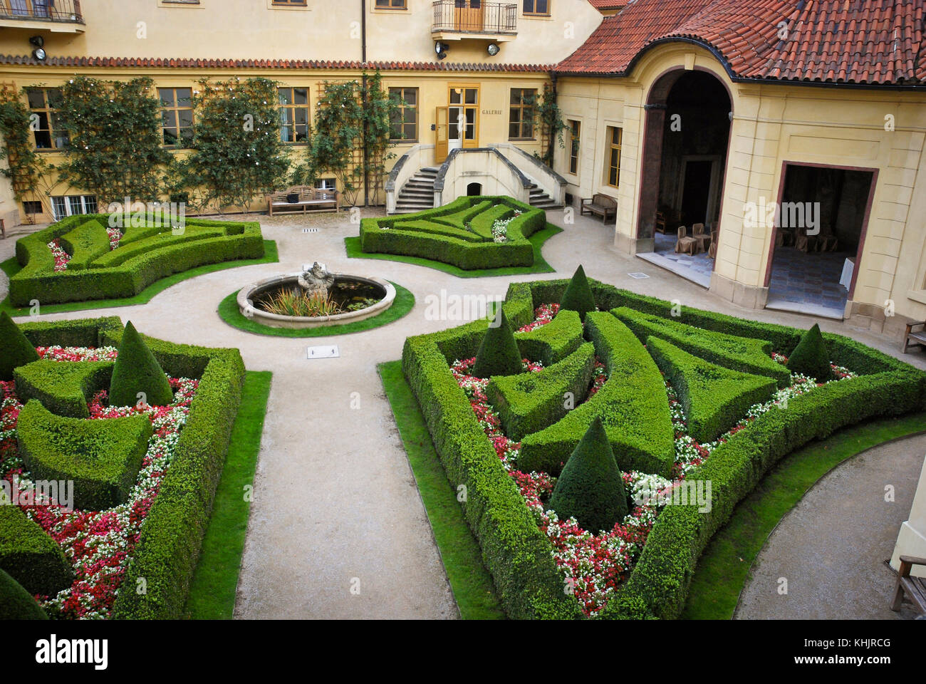 Jardin Vrtba Vrtbovská zahrada (), Prague Banque D'Images