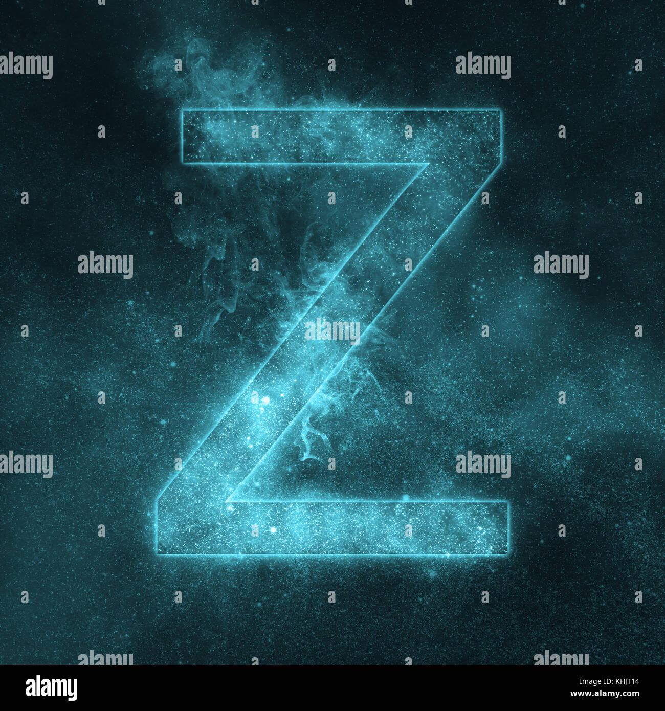 Lettre De Lalphabet Z Symbole Lettre De Lespace Ciel De