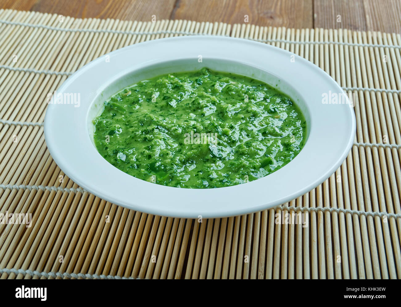 Shatta - Middle Eastern hot sauce pesto, Close up Banque D'Images