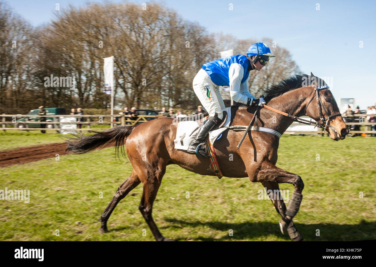 Point à point horseheath Banque D'Images