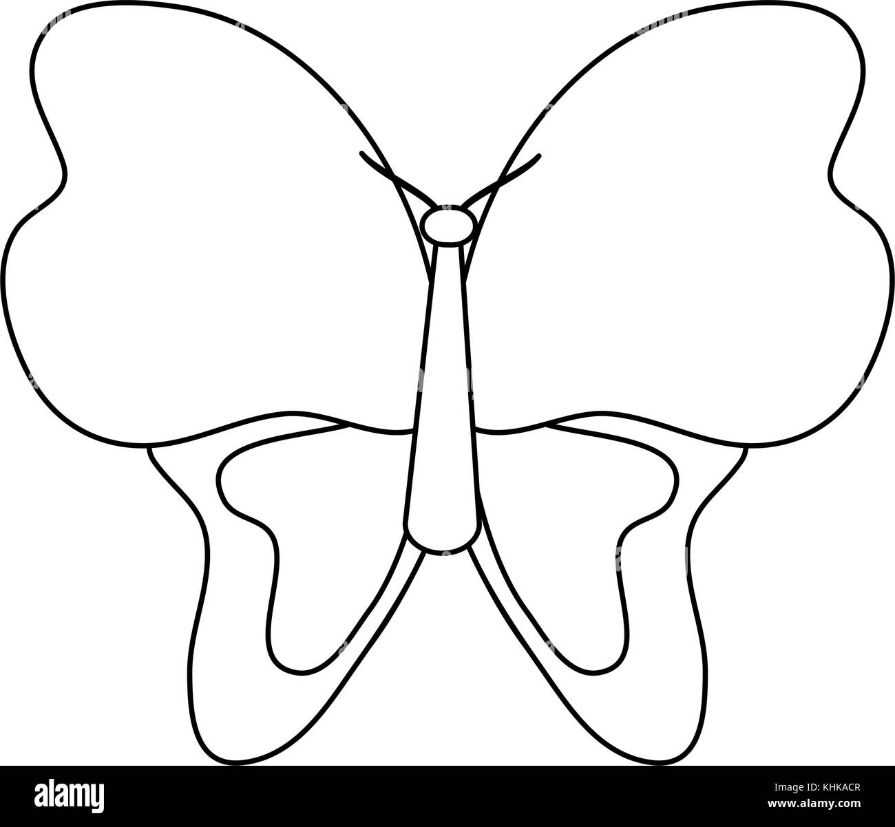 Symbole magnifique papillon Illustration de Vecteur