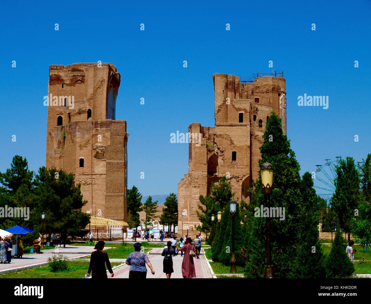 Shakhrisabz, Ouzbékistan - Mai 1, 2012 Ak Saray Palace Banque D'Images