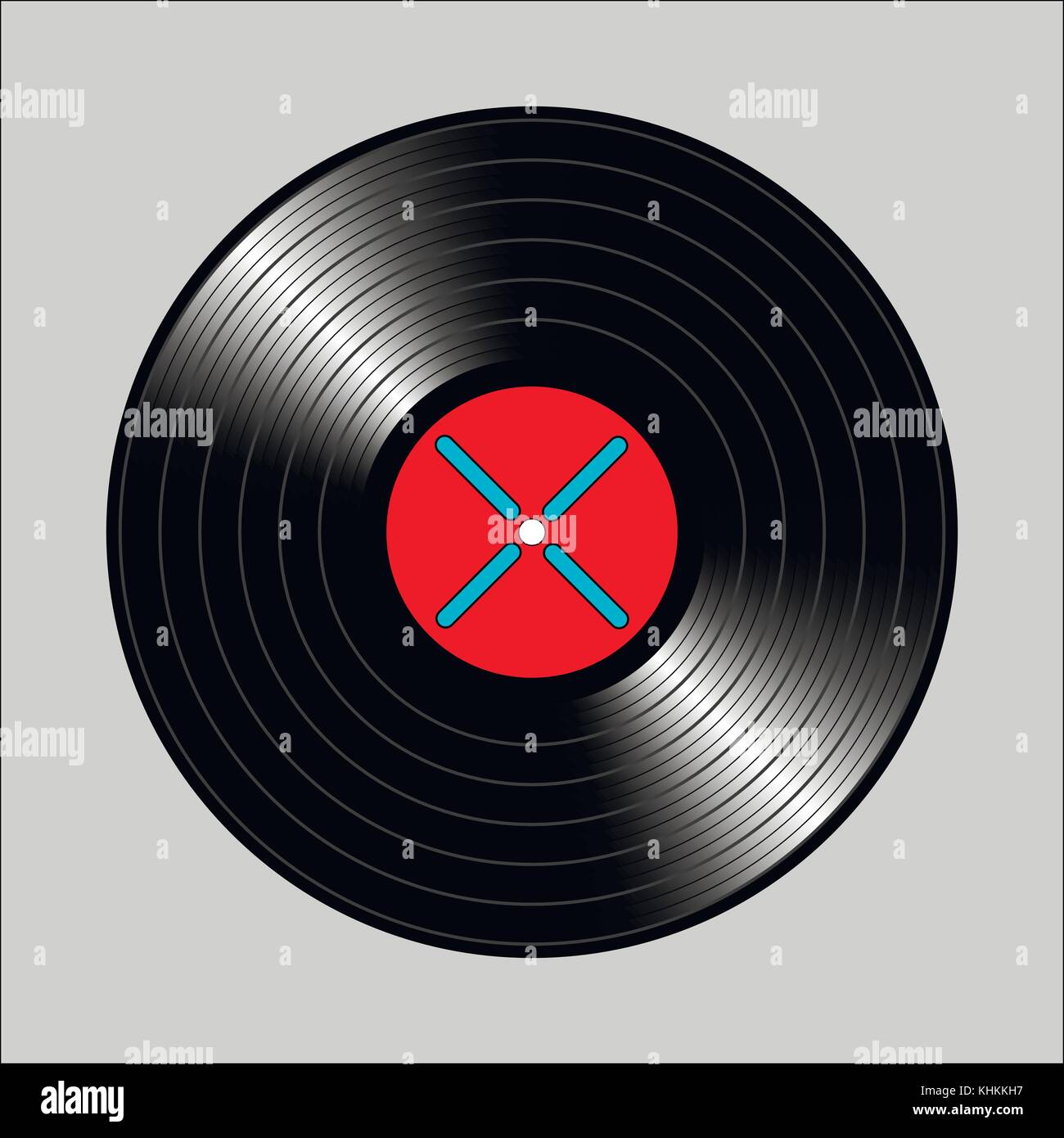 Vintage vinyl record. vector illustration pour flyer, banderole, panneau publicitaire Illustration de Vecteur