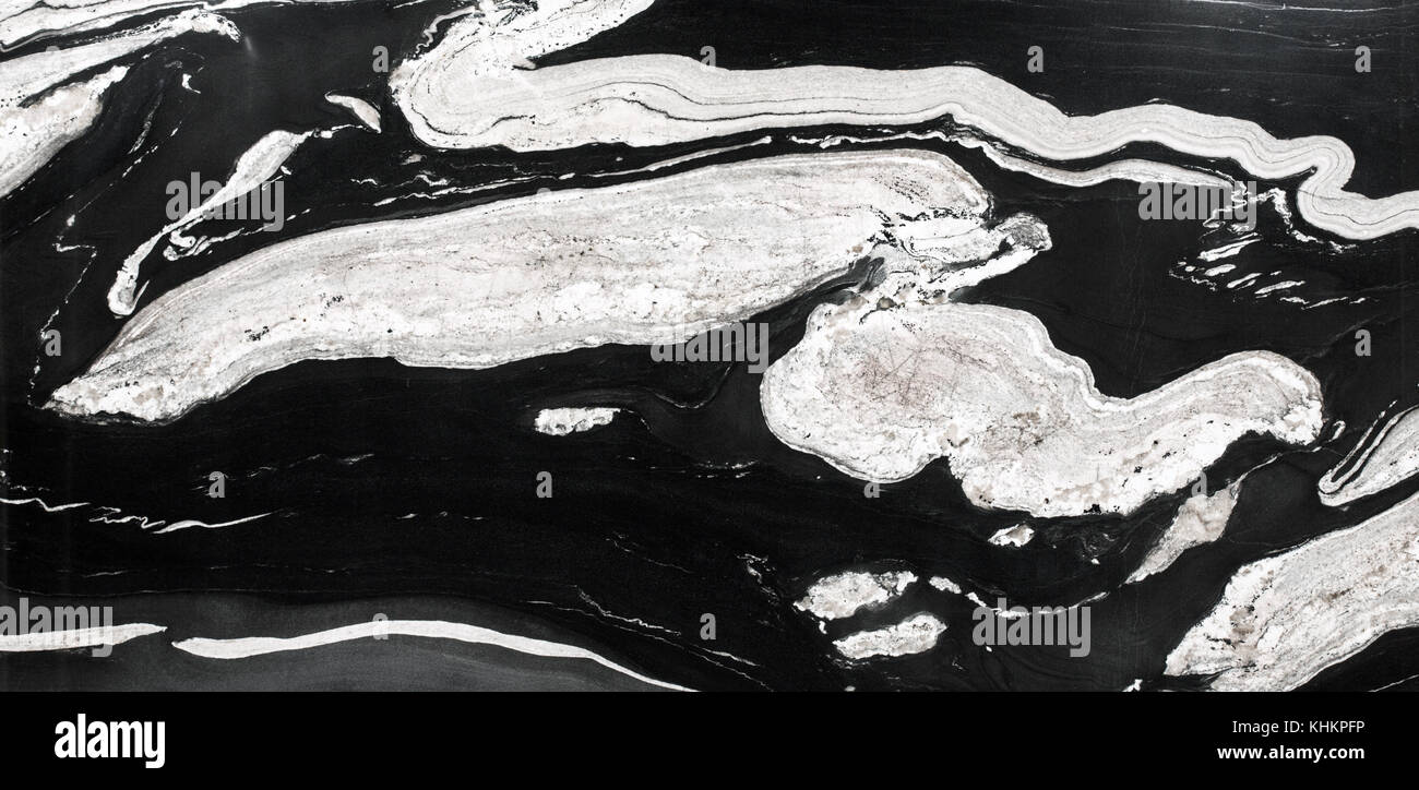 Abstract granit naturel noir et blanc pour la conception. Photo haute résolution. Banque D'Images