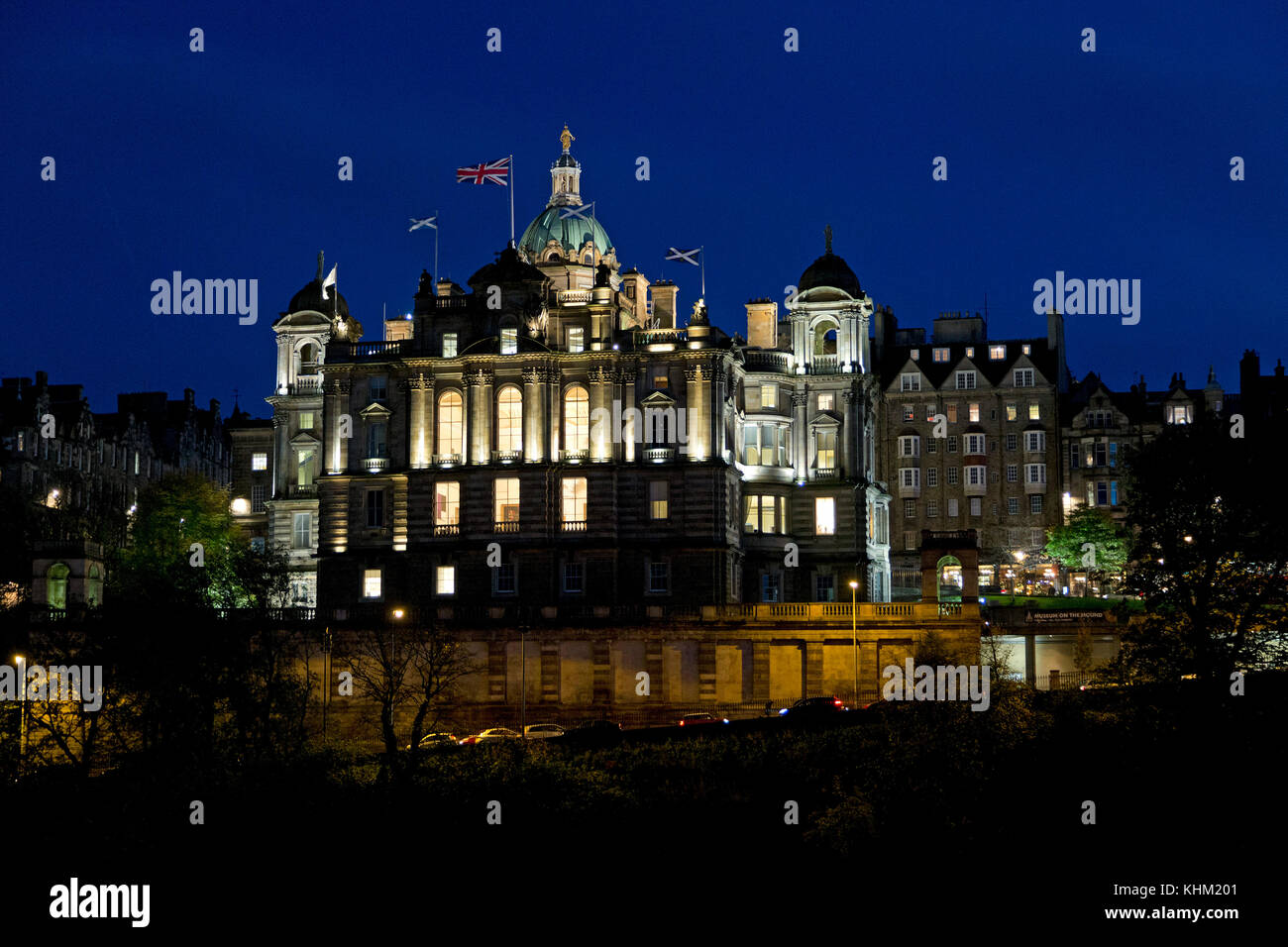 Bank of Scotland siège, Lawnmarket, Édimbourg, Écosse, Grande-Bretagne Banque D'Images