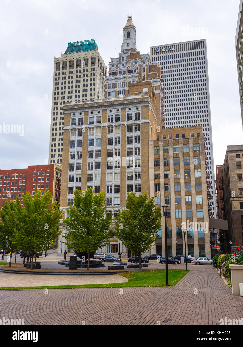 Les vieux bâtiments beuatiful dans le centre-ville de Tulsa - TULSA / OKLAHOMA - 17 OCTOBRE 2017 Banque D'Images