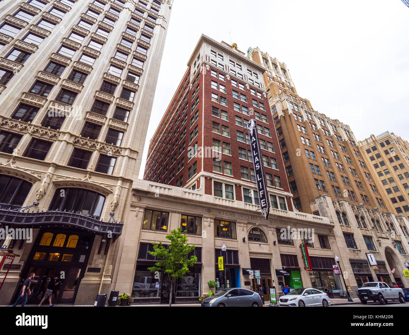 Les vieux bâtiments beuatiful dans le centre-ville de Tulsa - TULSA / OKLAHOMA - 17 OCTOBRE 2017 Banque D'Images