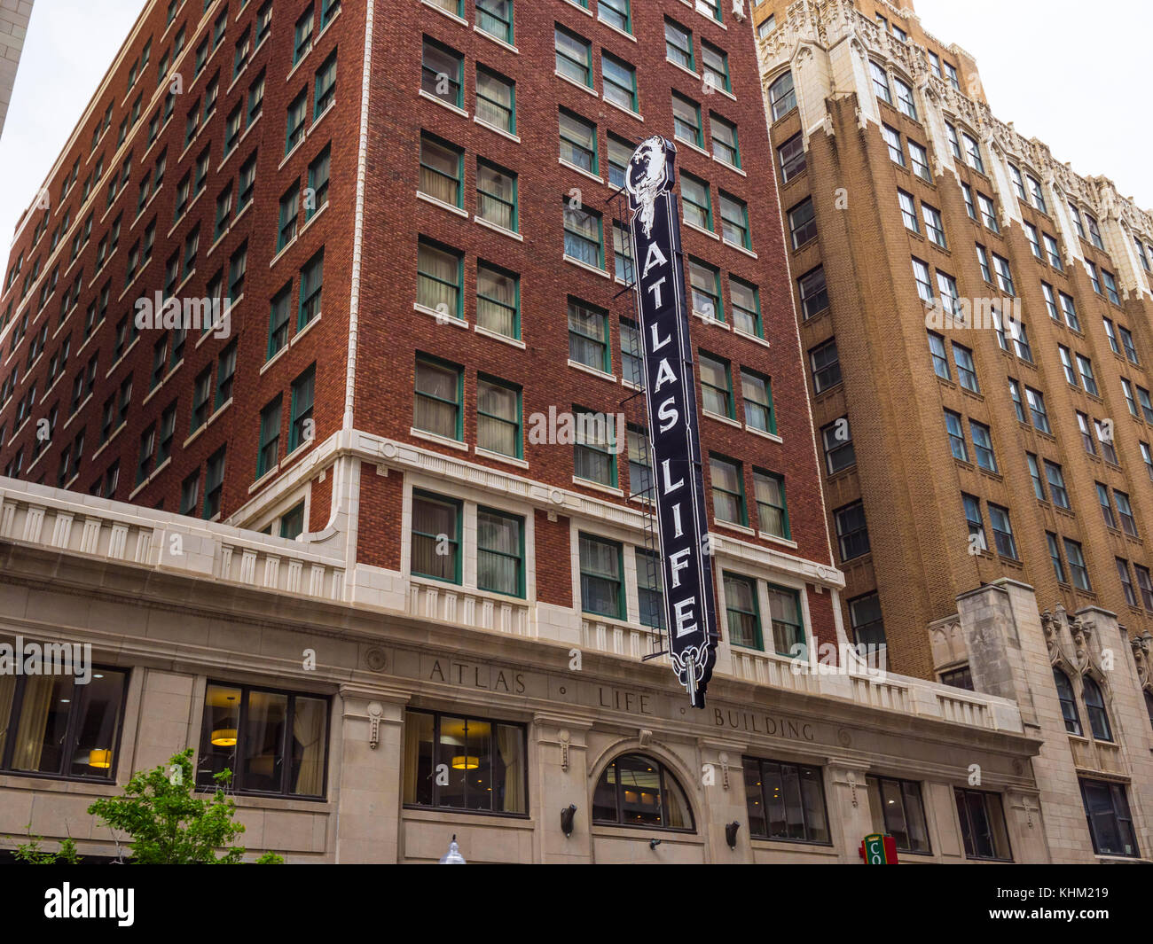 Les vieux bâtiments beuatiful dans le centre-ville de Tulsa - TULSA / OKLAHOMA - 17 OCTOBRE 2017 Banque D'Images