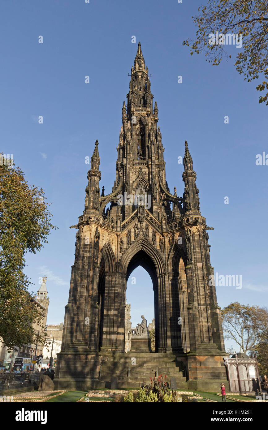 Le Scott Monument, Edinburgh, Ecosse, Grande-Bretagne Banque D'Images