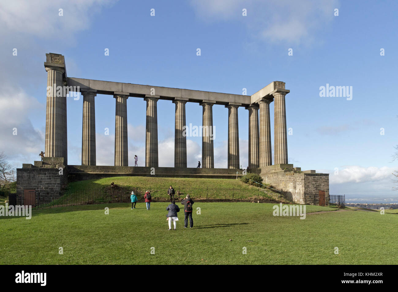 Monument national de l'Écosse, Carlton Hill, Édimbourg, Écosse, Grande-Bretagne Banque D'Images