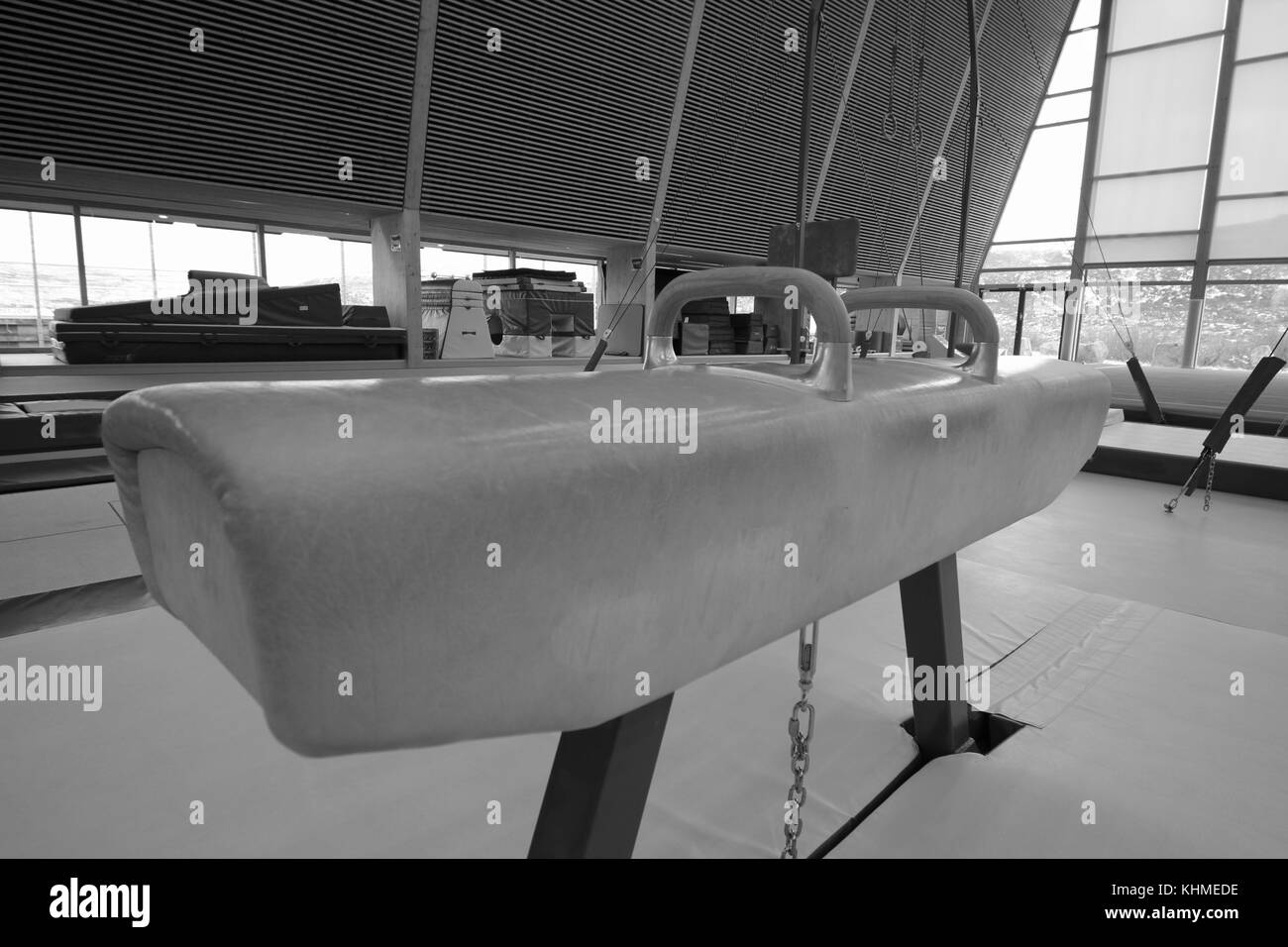 Appareils de gymnastique dans une salle de sport dans les îles féroé Banque D'Images