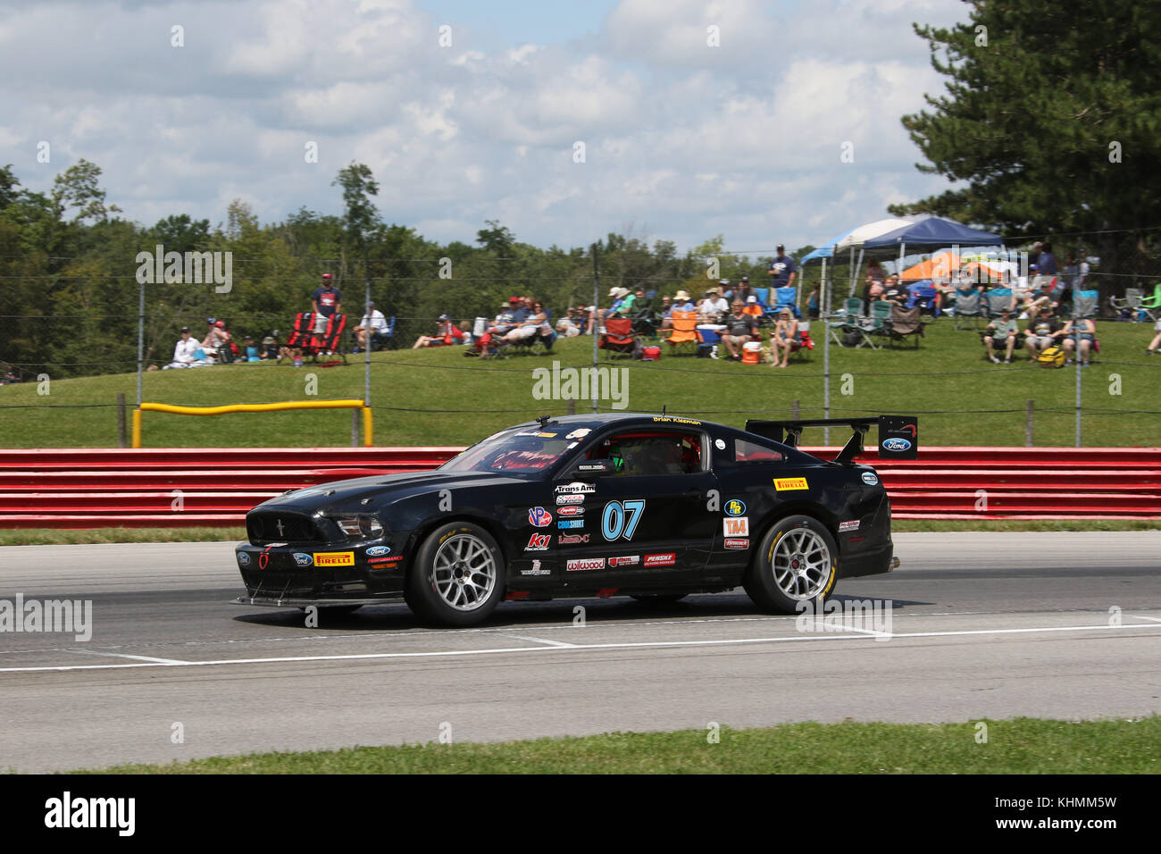 Location de 07. Ford Mustang. Brian Kleeman, pilote. Trans Am series. Mid-Ohio Sports Car Course. Lexington, Mansfield, Ohio, USA. Banque D'Images