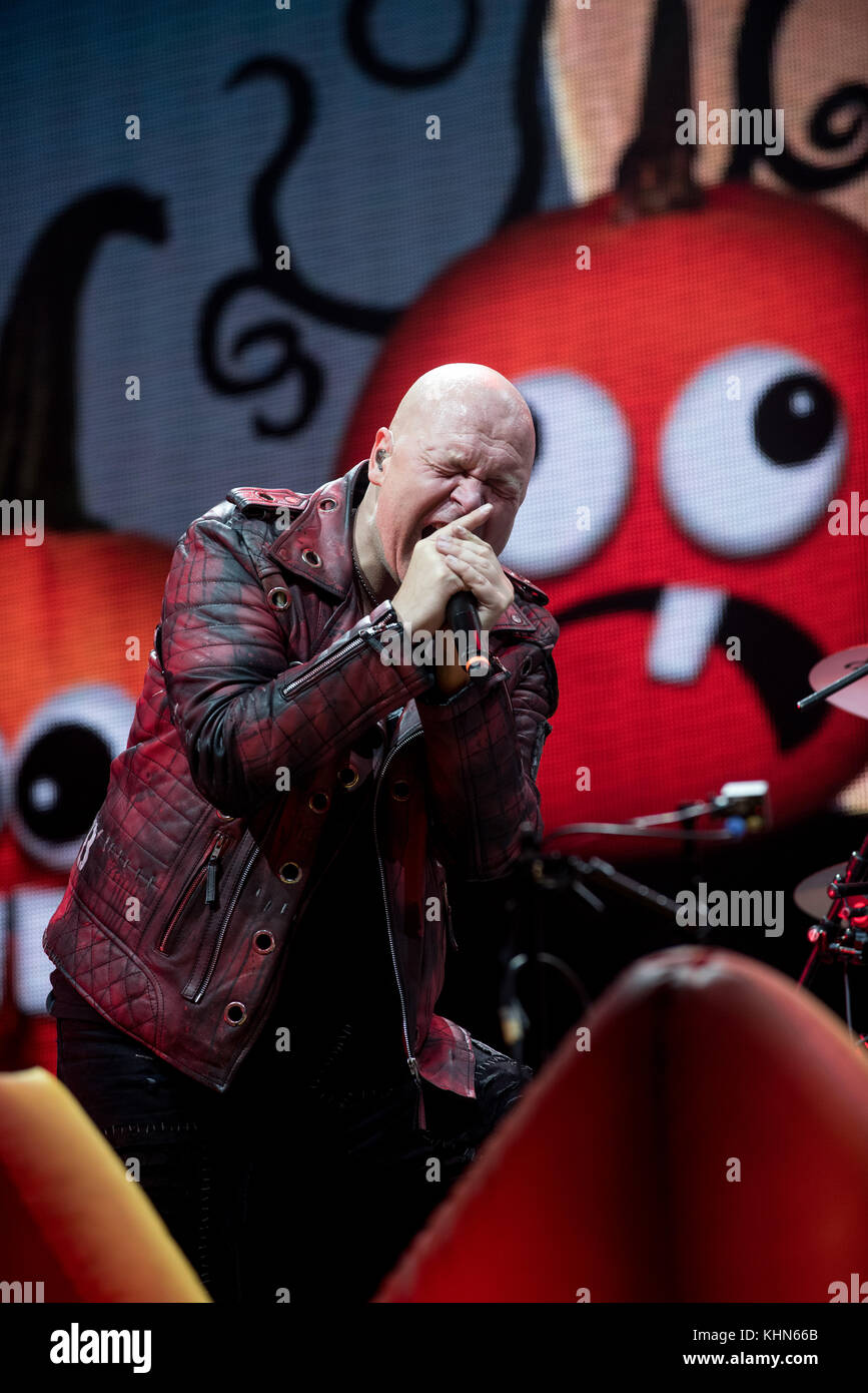Assago, Italie. 18 novembre 2017. Michael Kiske se produit avec Helloween au Mediolanum Forum lors de la tournée Pumpkins United à Assago, en Italie. , . Crédit : Alberto Gandolfo/Alamy Live News Banque D'Images