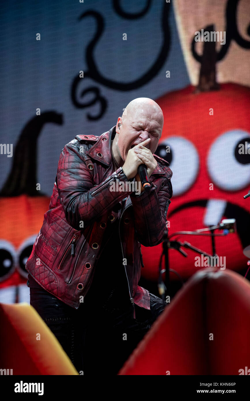 Assago, Italie. 18 novembre 2017. Michael Kiske se produit avec Helloween au Mediolanum Forum lors de la tournée Pumpkins United à Assago, en Italie. , . Crédit : Alberto Gandolfo/Alamy Live News Banque D'Images