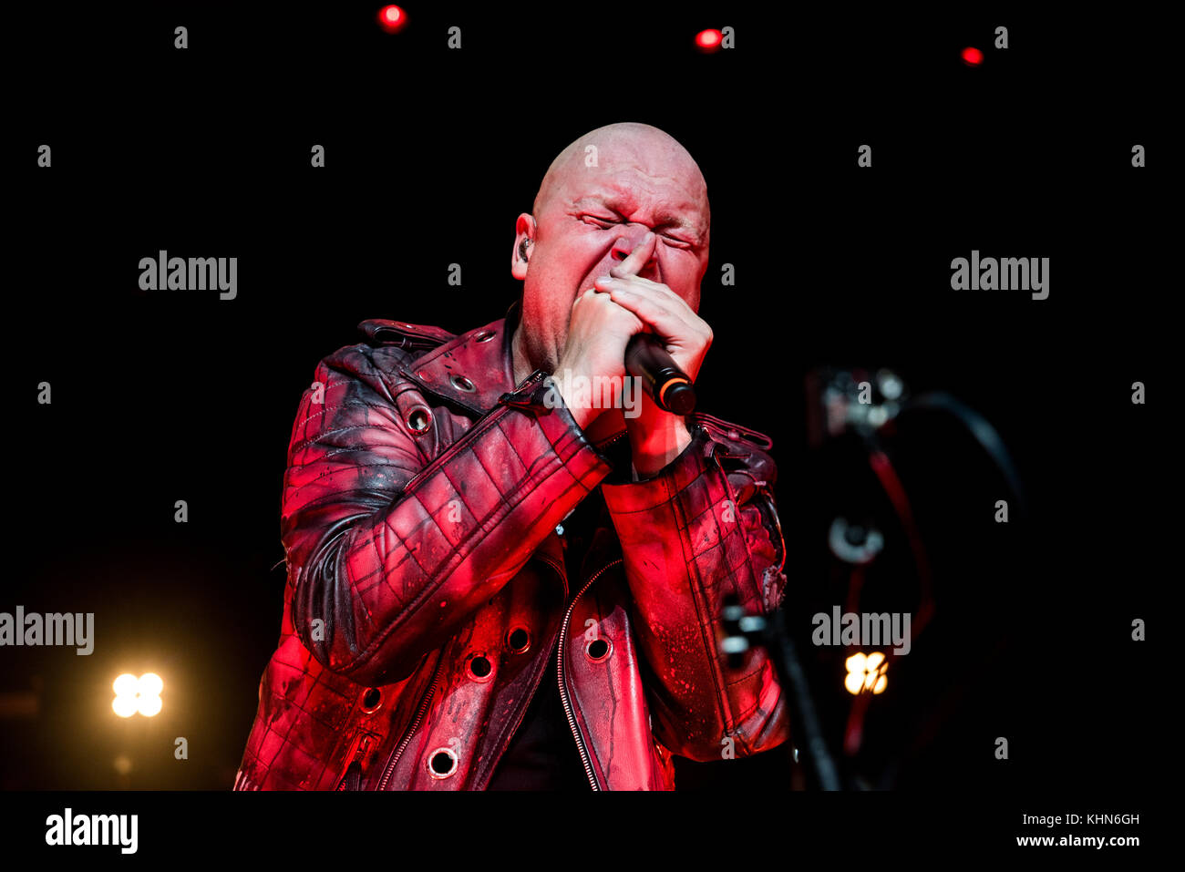 Assago, Italie. 18 novembre 2017. Michael Kiske se produit avec Helloween au Mediolanum Forum lors de la tournée Pumpkins United à Assago, en Italie. , . Crédit : Alberto Gandolfo/Alamy Live News Banque D'Images