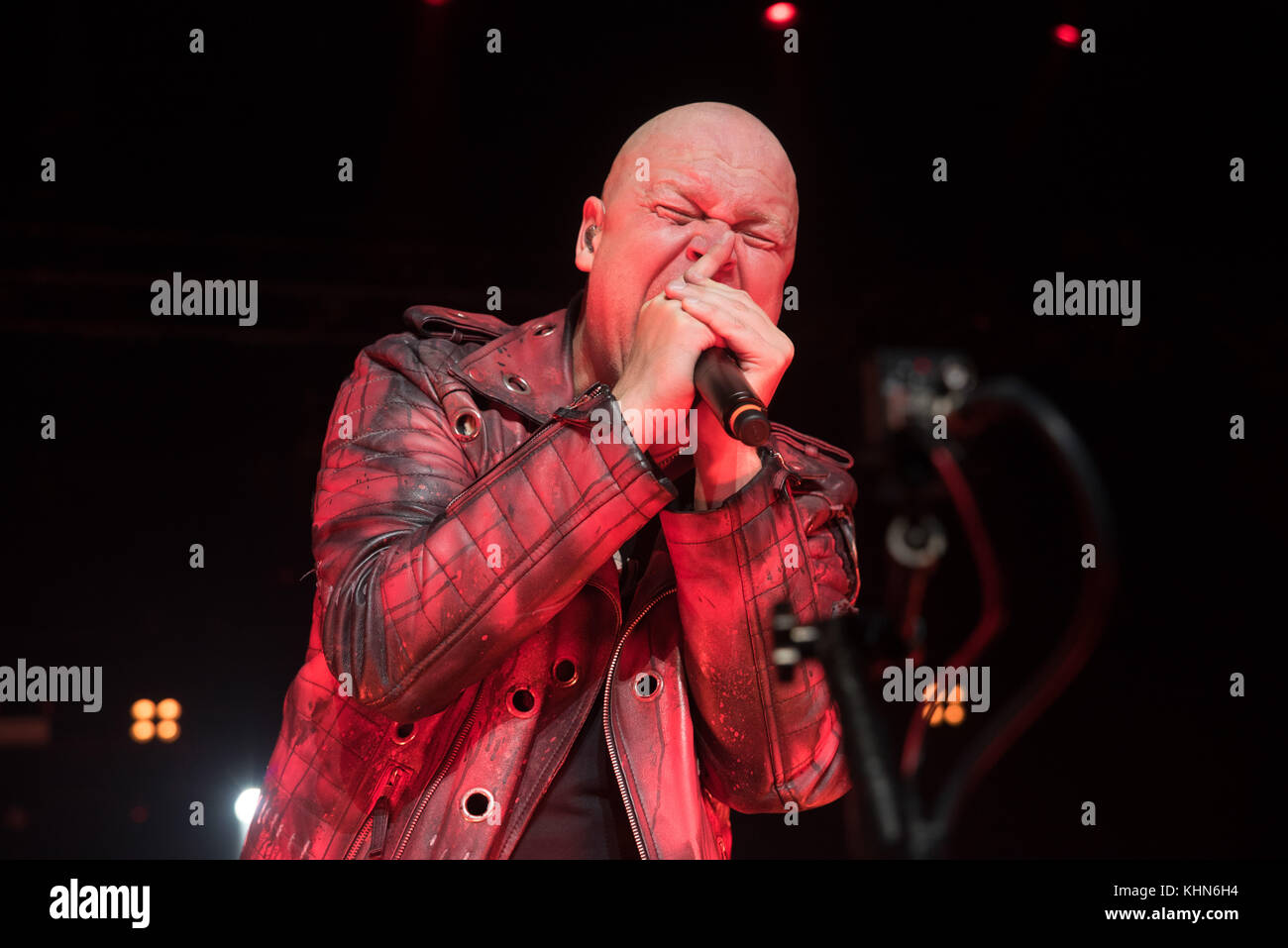 Assago, Italie. 18 novembre 2017. Michael Kiske se produit avec Helloween au Mediolanum Forum lors de la tournée Pumpkins United à Assago, en Italie. , . Crédit : Alberto Gandolfo/Alamy Live News Banque D'Images