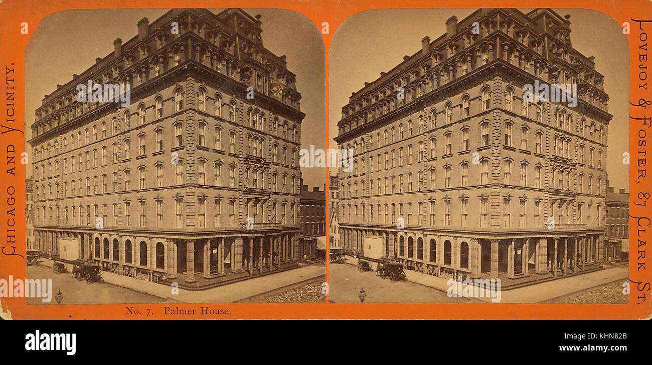 Palmer House, Chicago, Illinois, 1900. De la bibliothèque publique de New York. Banque D'Images