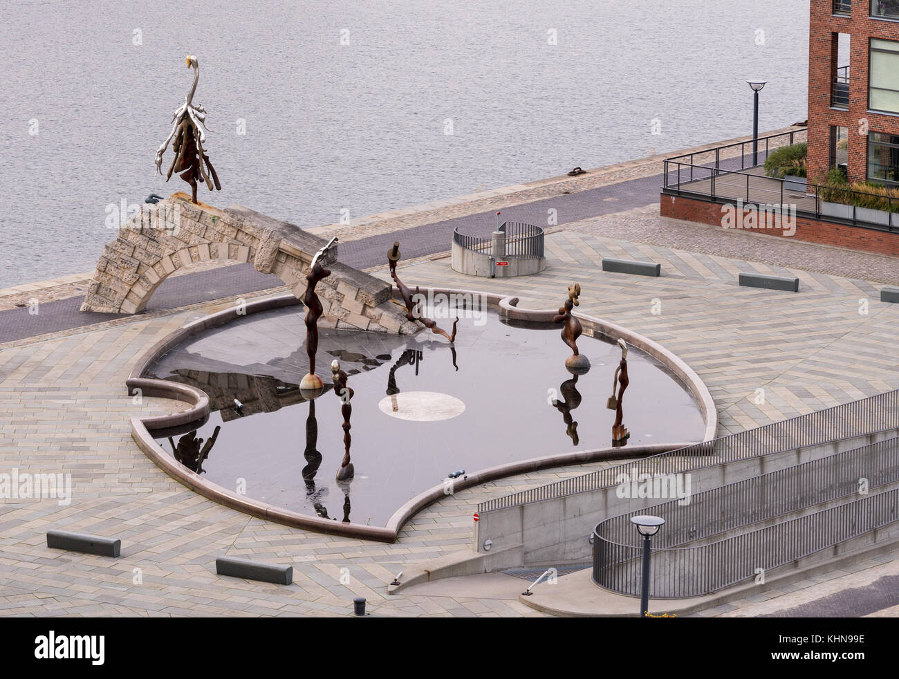 Aliments génétiquement modifiés petite sirène de Copenhague Banque D'Images