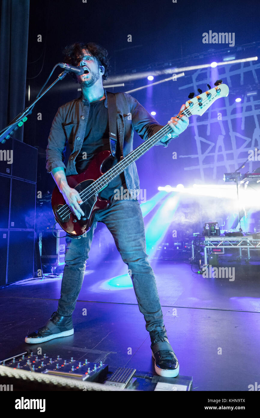 Papa Roach se produit au Coliseu dos Recreios à Lisboa avec : Tobin Esperance, Papa Roach où : Lisboa, Lisboa, Portugal quand : 17 Oct 2017 crédit : Rui M Leal/WENN.com Banque D'Images