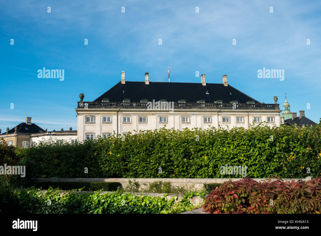 Le palais d'Amalienborg à Copenhague, Danemark Banque D'Images