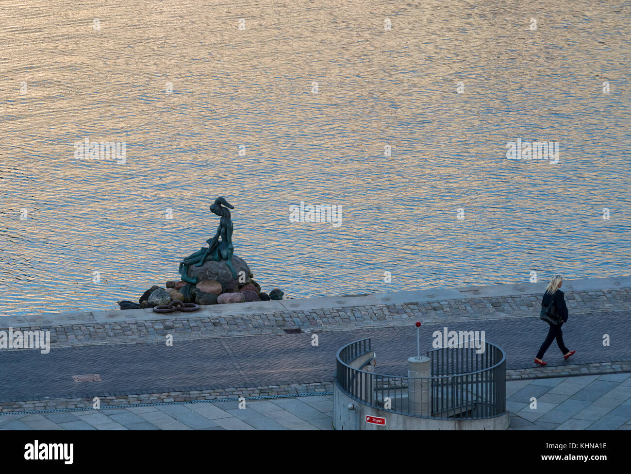 Aliments génétiquement modifiés petite sirène de Copenhague Banque D'Images