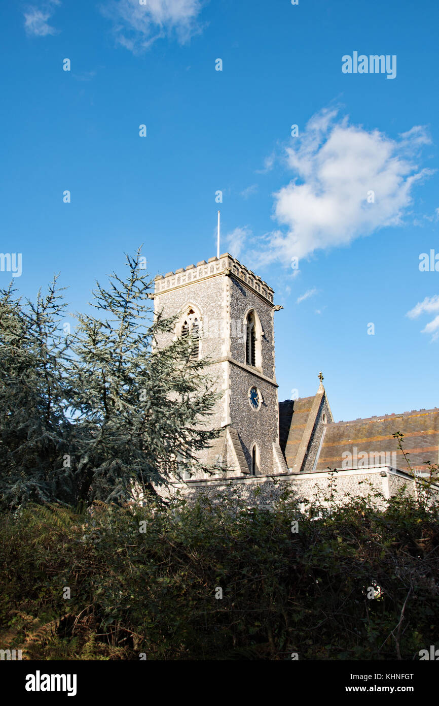 L'église paroissiale de St Marguerite d'Antioche Banque D'Images