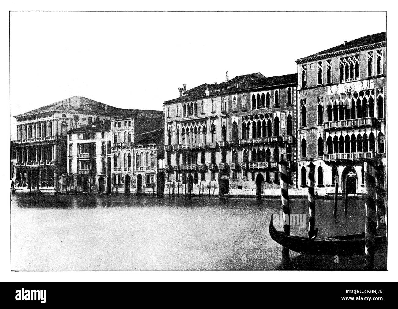 Le Grand Canal de Venise (Der Canale Grande à Veneig) Banque D'Images