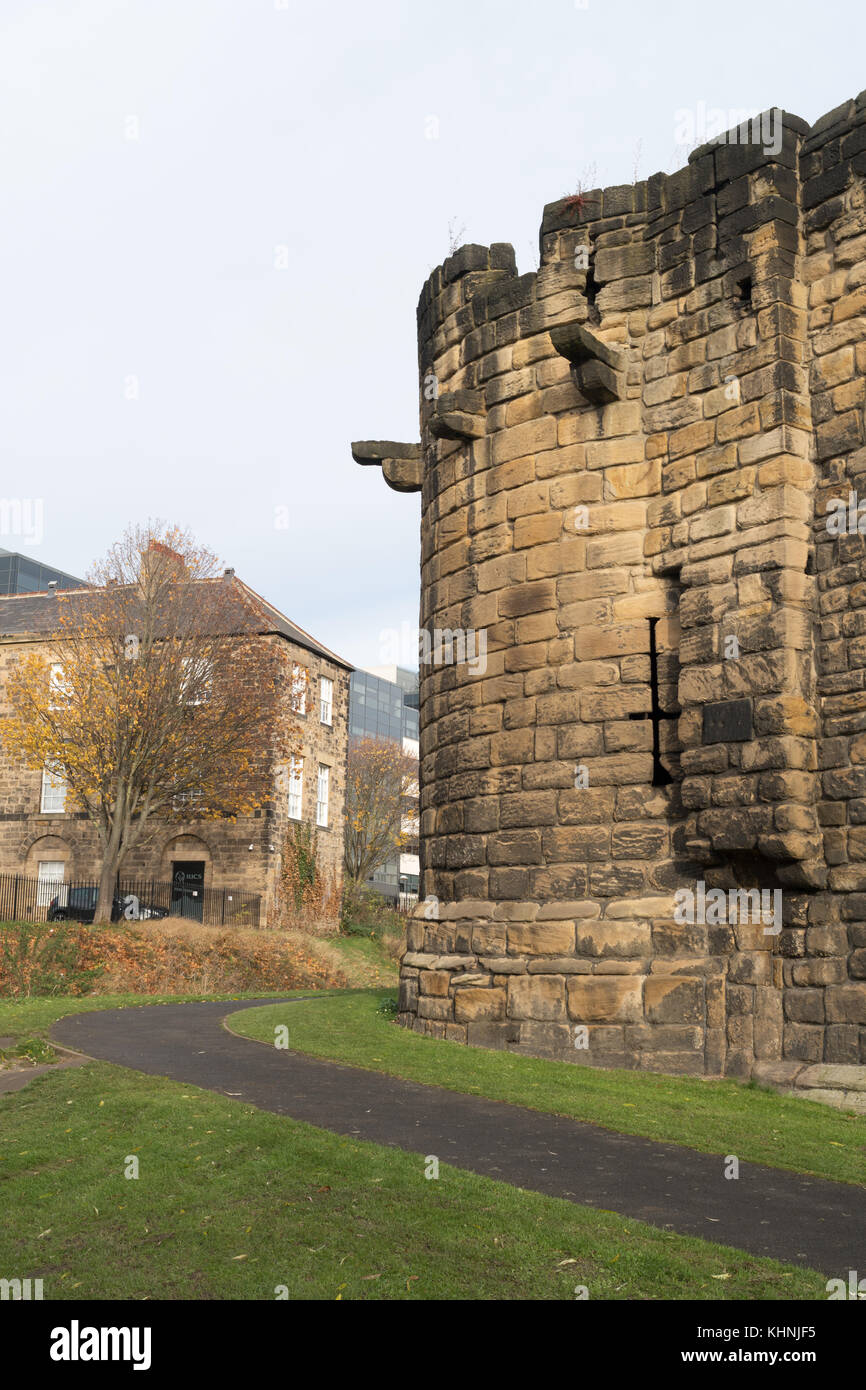 Les murs de la ville, Newcastle upon Tyne, England, UK Banque D'Images