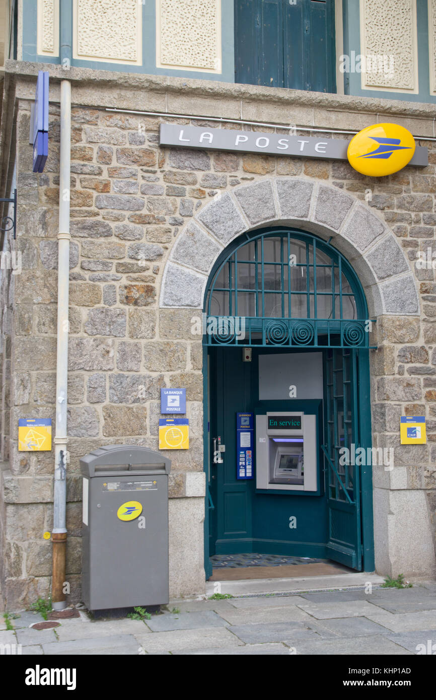 Bureau de poste St Lunaire Bretagne Banque D'Images