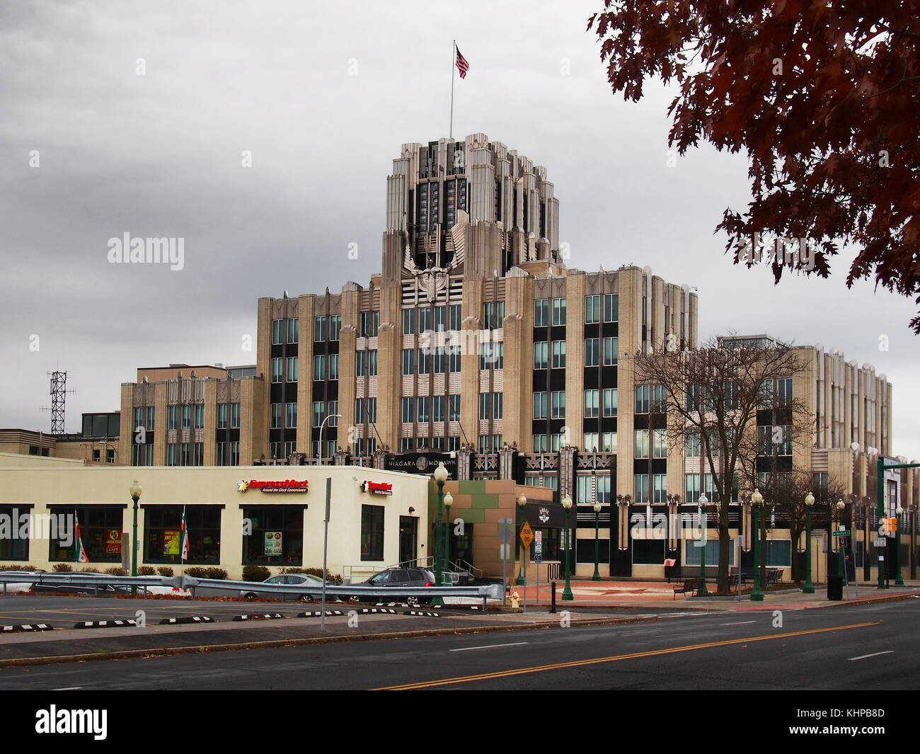 Syracuse, New York, USA. novembre 18, 2017. vue de la construction de Niagara Mohawk de clinton street dans le centre-ville de Syracuse, New York. Construit en beautifu Banque D'Images
