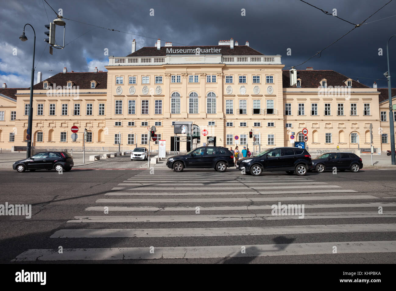 L'Autriche, ville de Vienne, MuseumsQuartier building Banque D'Images