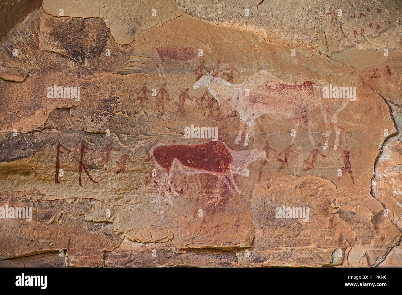 L'art rupestre en Afrique du Sud, mystérieuses images du Drakensberg.