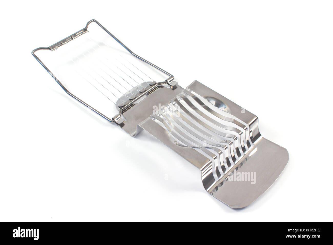 Egg slicer - cutter isolated on white Banque D'Images