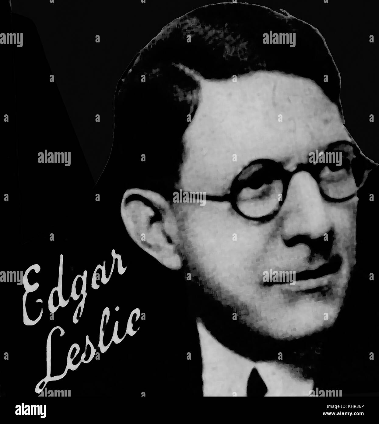EDGAR LESLIE (1885-1976), compositeur, parolier américain (qui a travaillé avec Irving Berlin & Horatio Nichols) célèbre pour 'parmi mes souvenirs". 'Moon over Miami", "Pour moi et ma Gal', et d'autres chansons (1929). Il a également servi comme président de l'American Society of Composers, Authors and Publishers. Banque D'Images