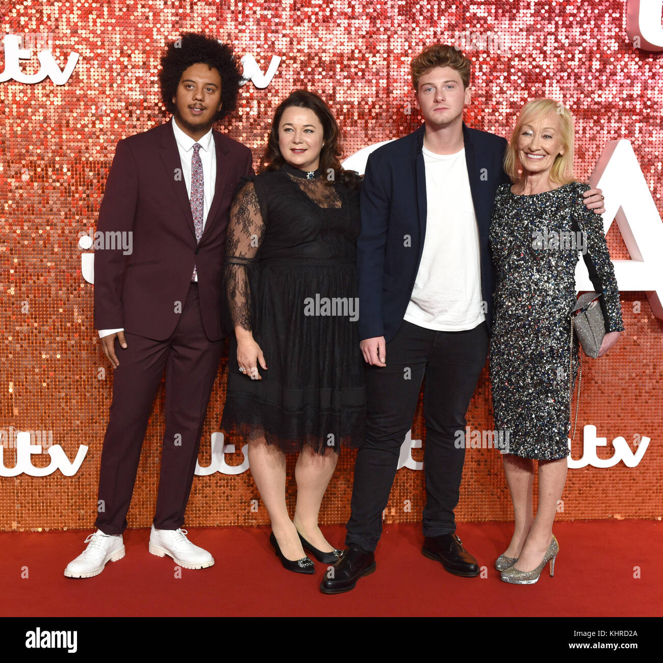 La Photo Doit Être Créditée ©Alpha Press 079965 09/11/2017 Nathan Bryon Shelley Longworth Josh Bolt Kate Fitzgerald Itv Gala 2017 Au Palladium De Londres Banque D'Images