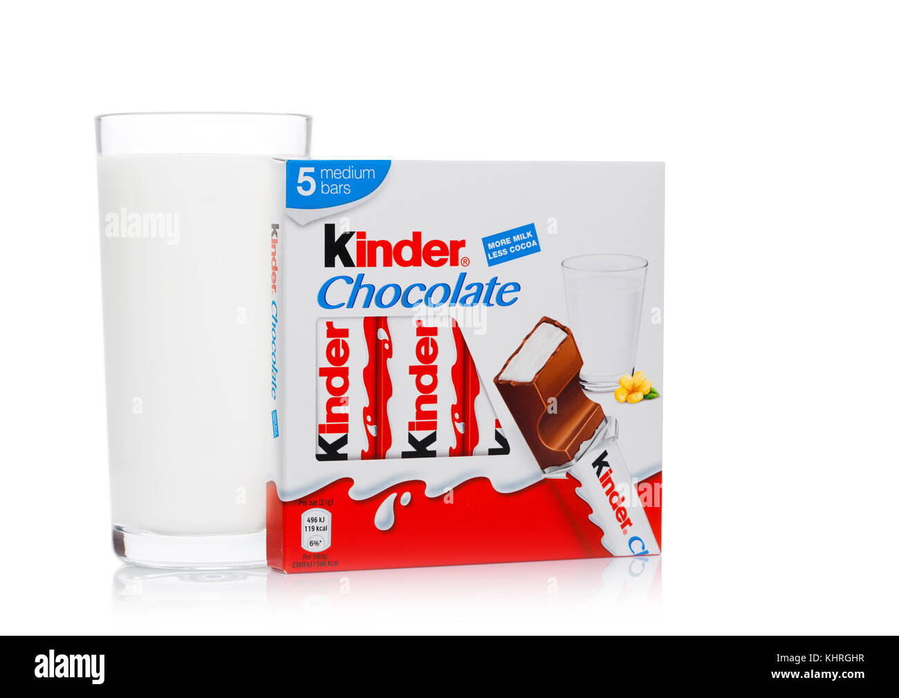 Kinder mini barre de chocolat Banque de photographies et d’images à