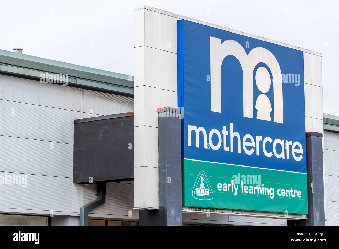 Northampton, uk - oct 26, 2017 : avis d'un logo dans la vallée de mothercare nene retail park. Banque D'Images