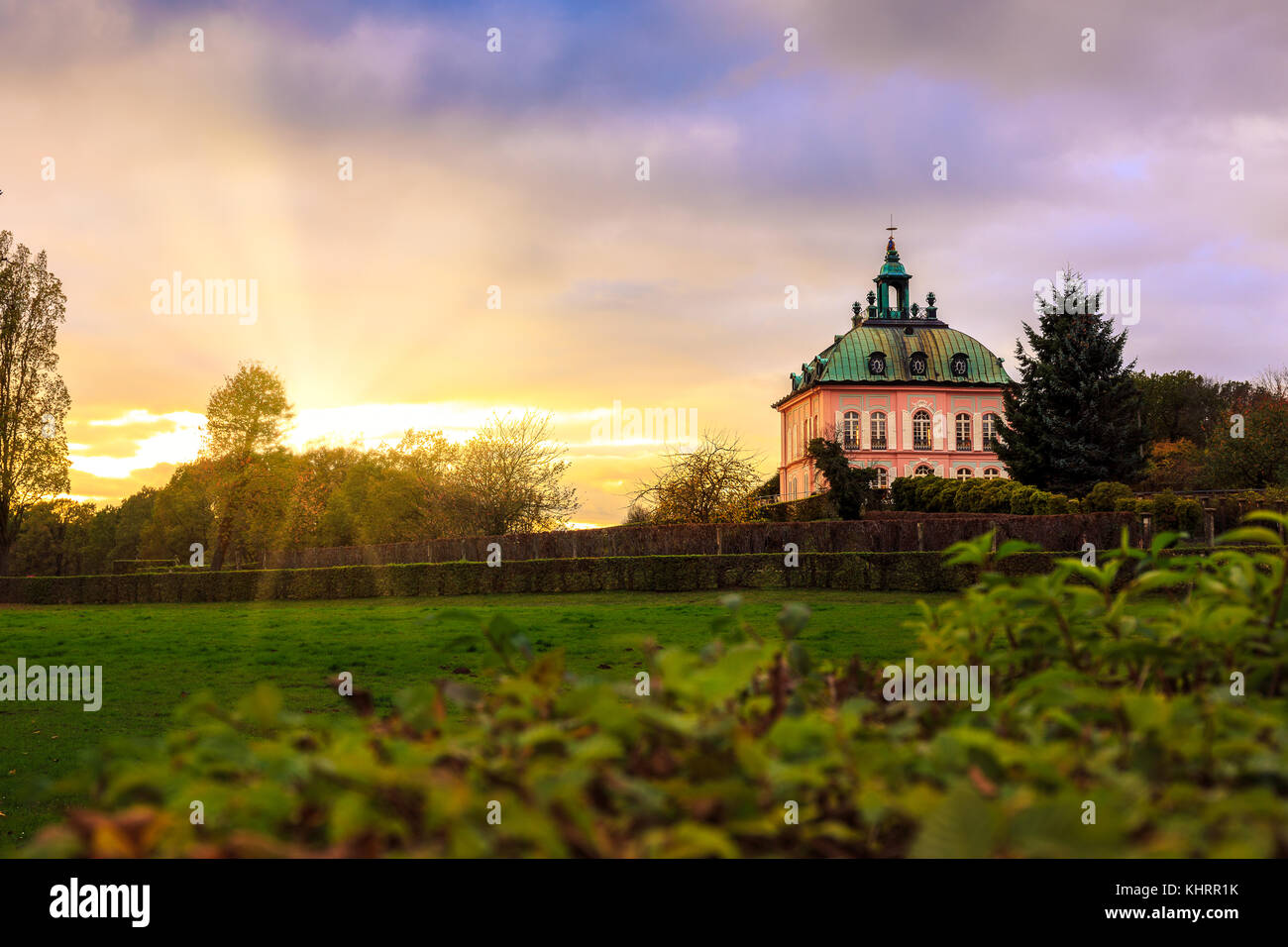 Château Fasanenschlösschen (faisanderie) à Moritzburg Banque D'Images