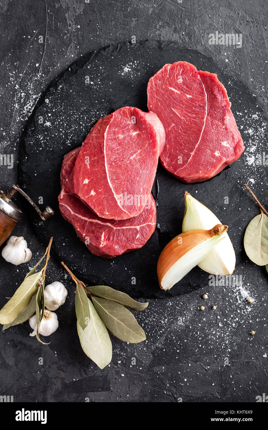 Les viandes, les steaks Banque D'Images