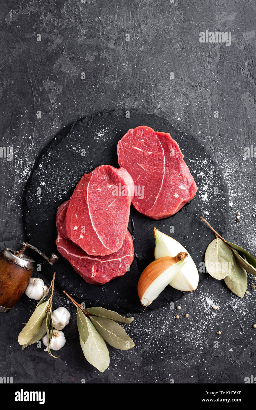 Les viandes, les steaks Banque D'Images