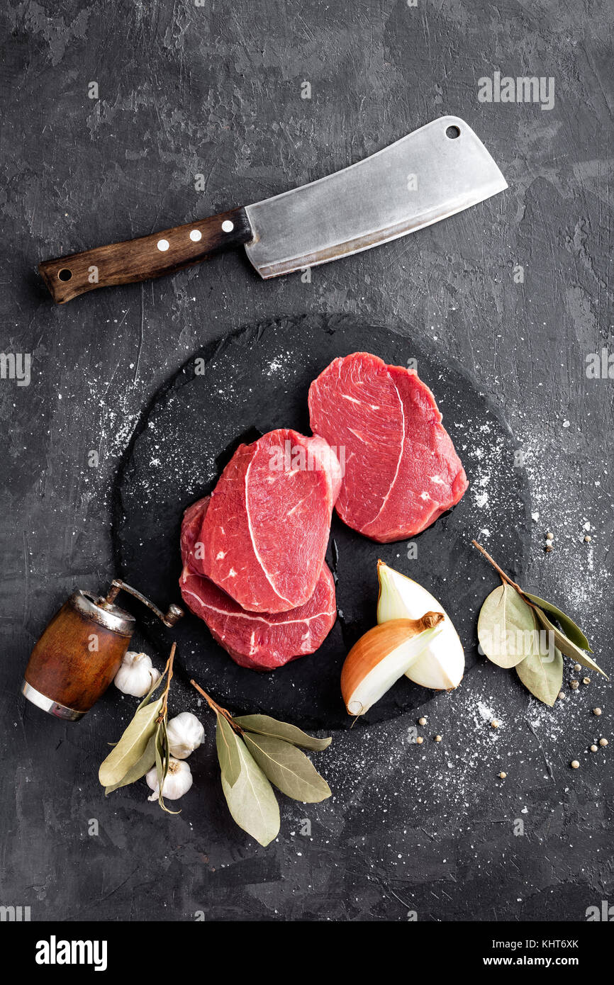 Les viandes, les steaks Banque D'Images