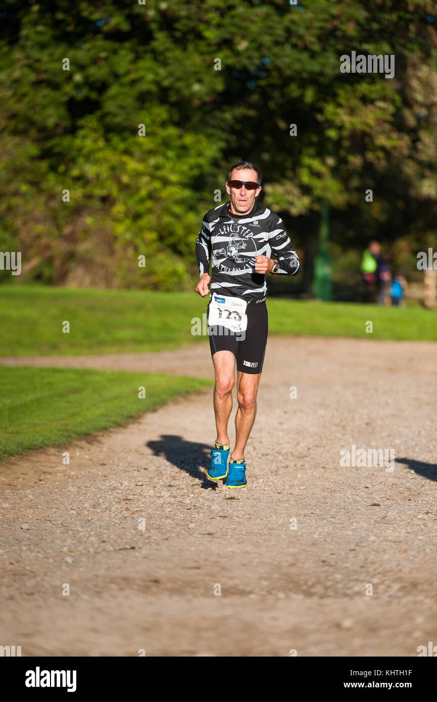 Cycles de Wellingborough course duathlon organisé dans le parc du Château Ashby, Northamptonshire. Banque D'Images