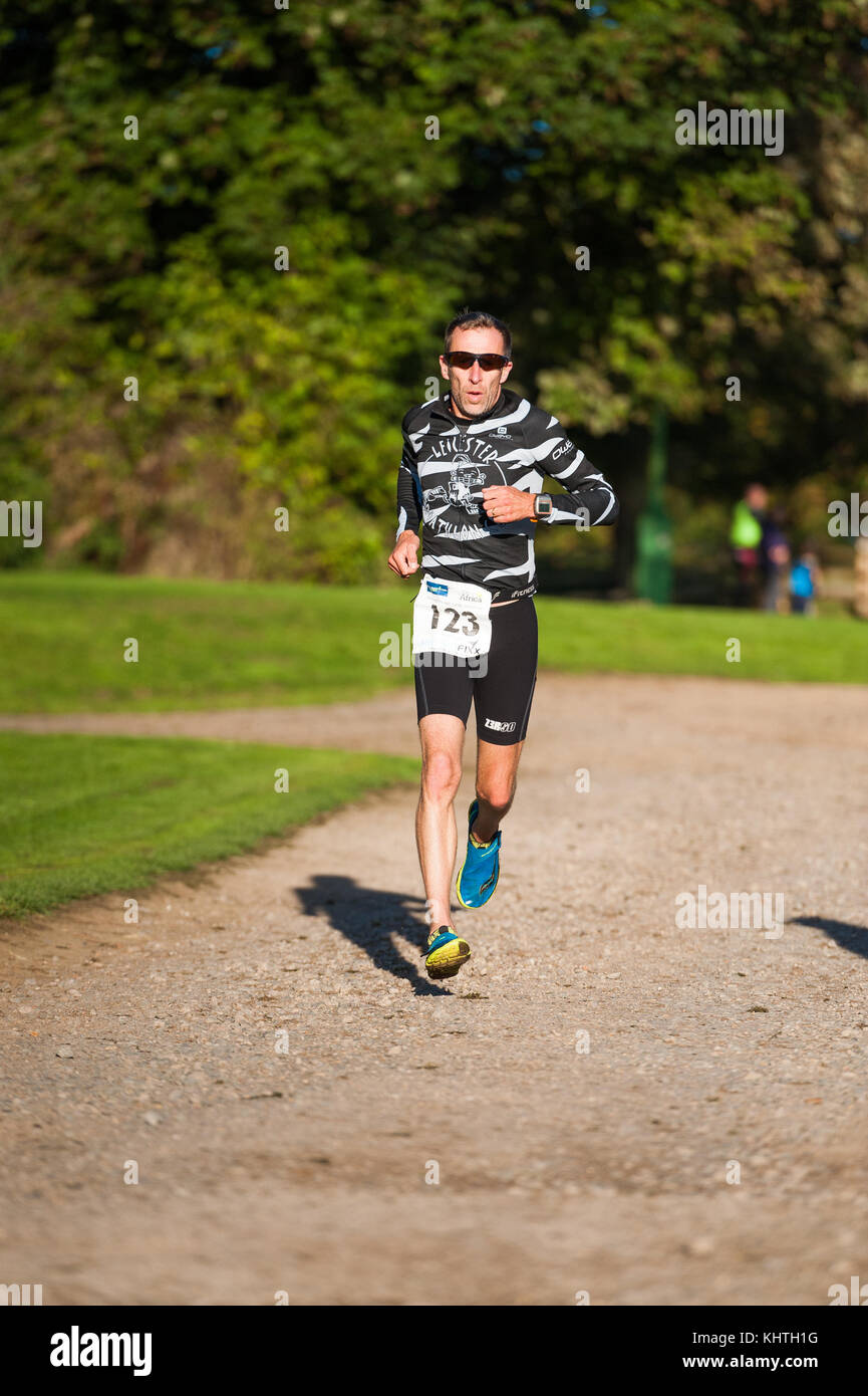 Cycles de Wellingborough course duathlon organisé dans le parc du Château Ashby, Northamptonshire. Banque D'Images